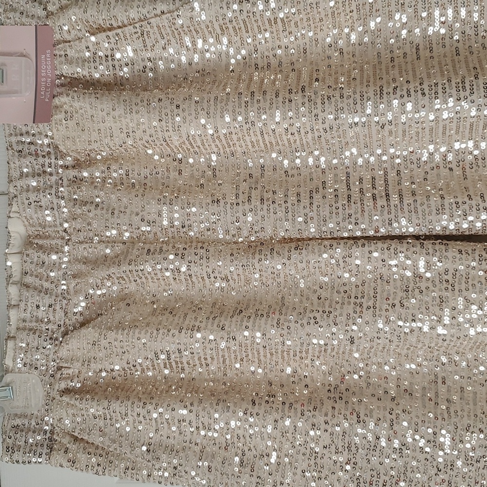 SERRA Ladies Sequin Pull-on Joggers.